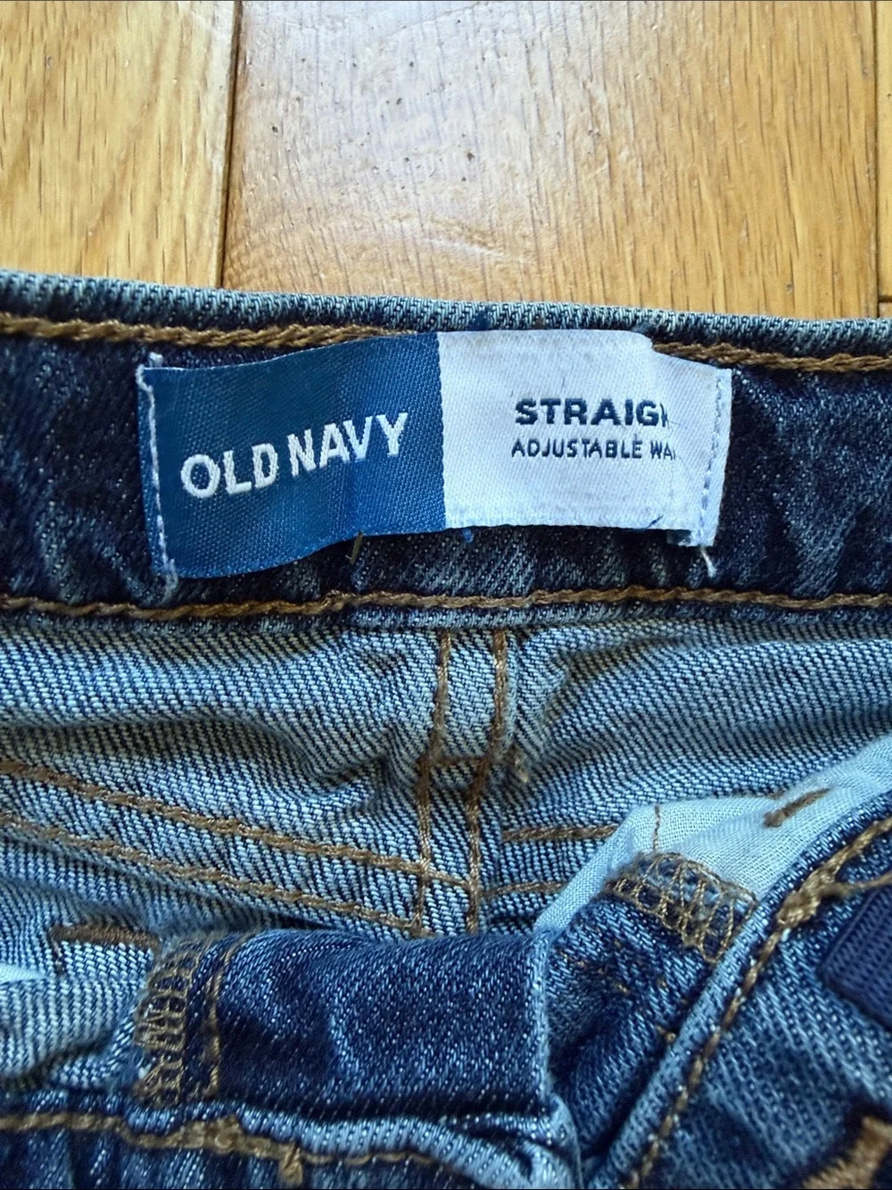 Old Navy Classic Navy Blue Kids' Denim Jeans with Adjustable Waist